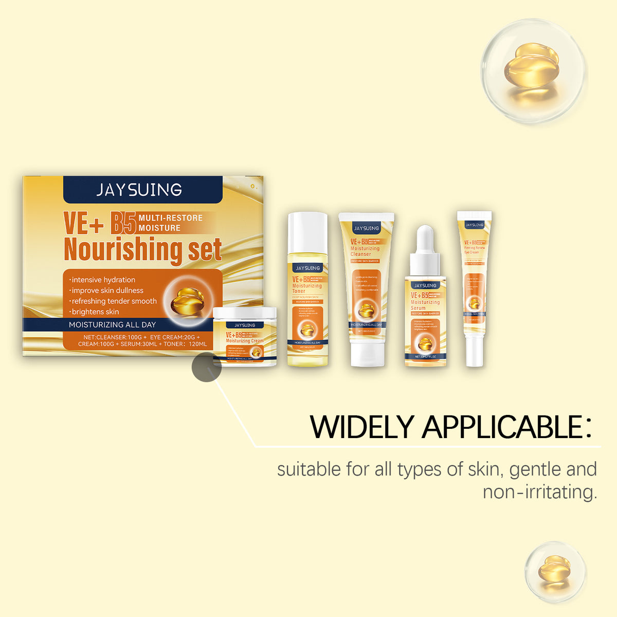 Vitamin B5 Nourishing Skin Care Set Moisturizing