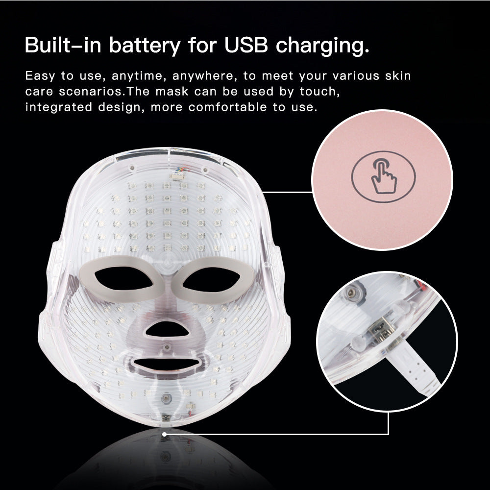 Touch Screen Seven-color Light Mask