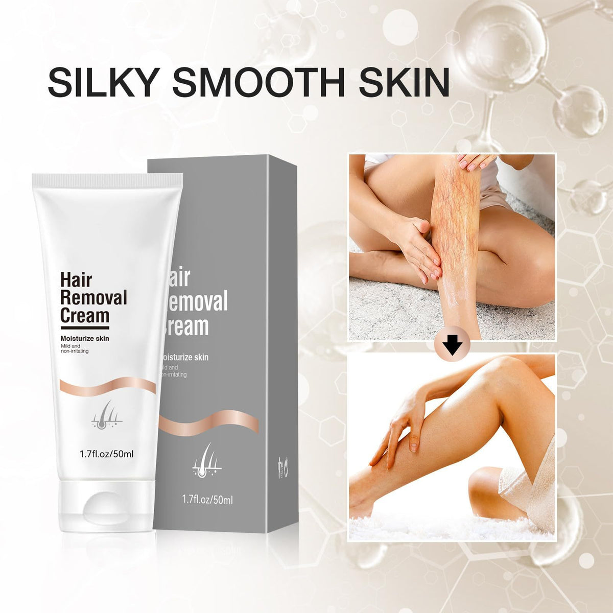 Body Hair Removal Cream And Soothing Cream