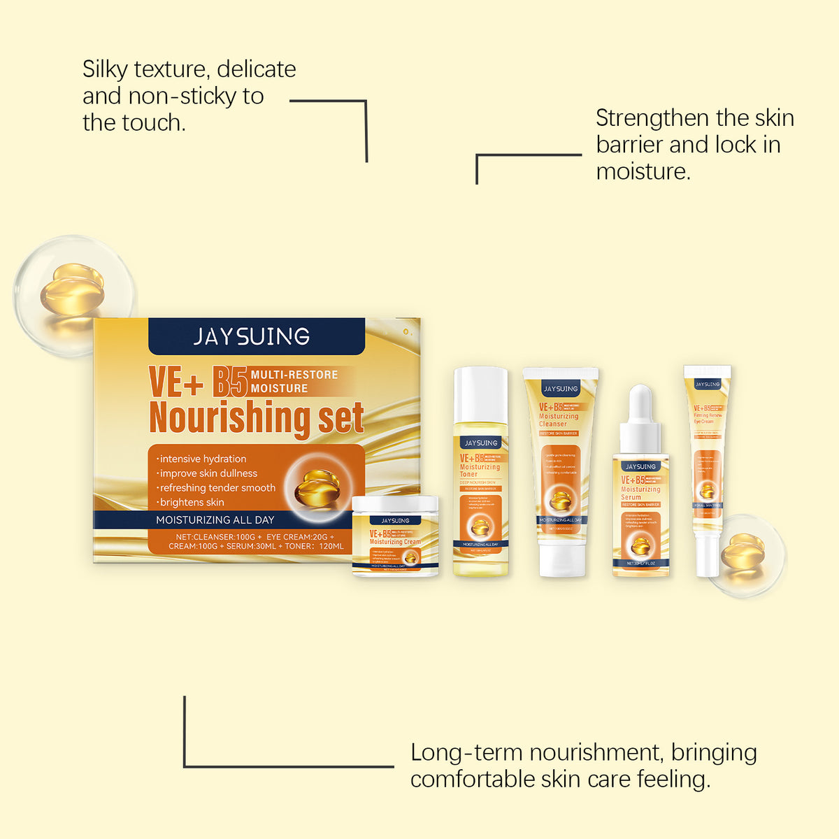 Vitamin B5 Nourishing Skin Care Set Moisturizing